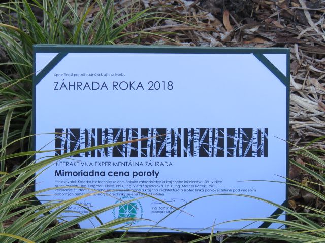 Mimoriadna cena pre Interaktívnu experimentálnu záhradu!